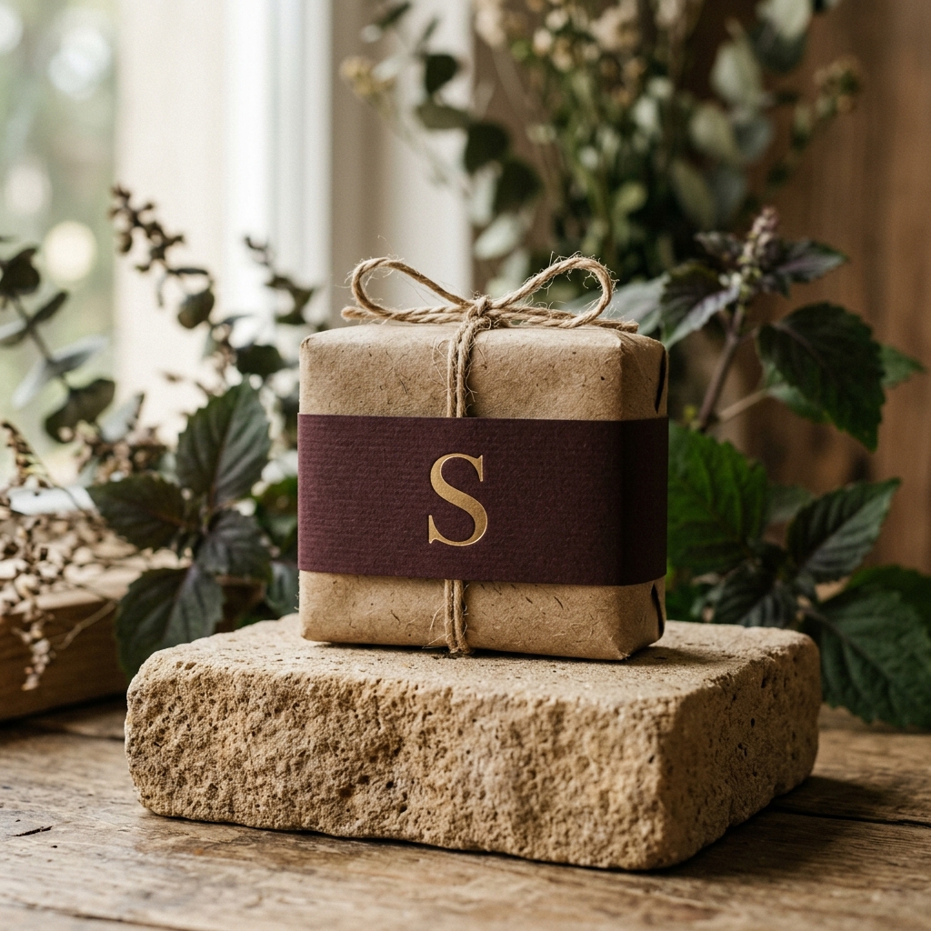 Saphala Soap Bar on Stone